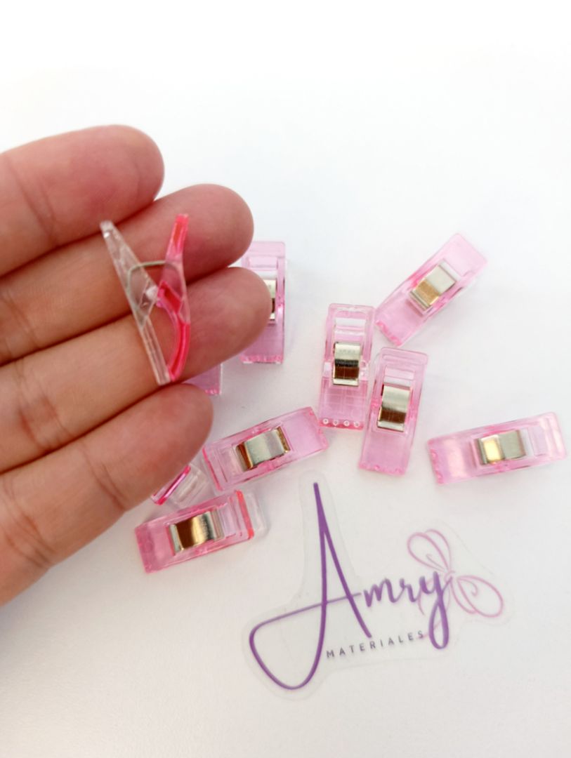 Kit 10 Pinzas Rosadas 