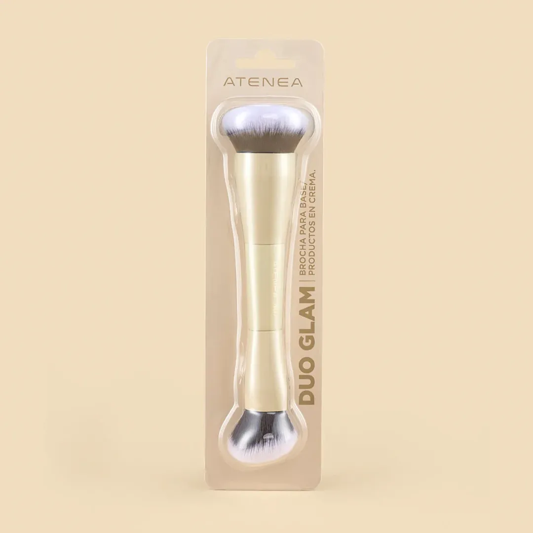 DUO GLAM 02 BROCHA BASE Y PRODUCTOS EN CREMA ATENEA