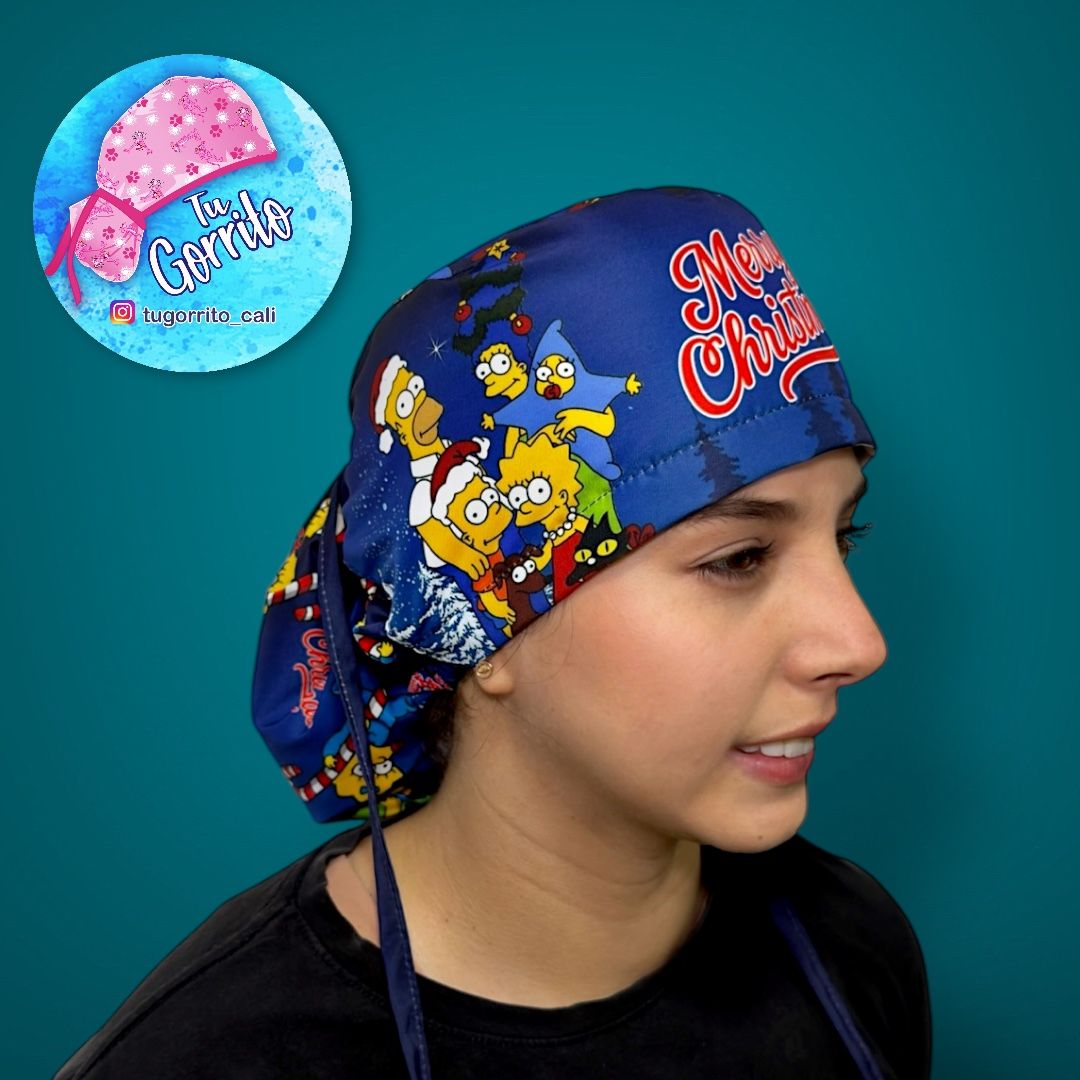 Simpsons Navidad azul oscuro 