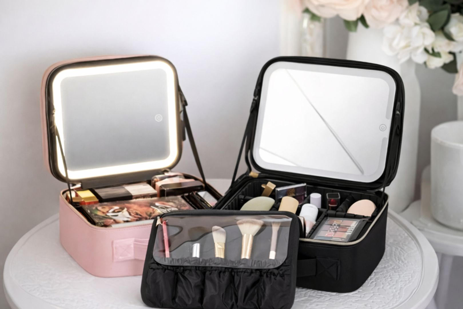 COSMETIQUERA CON LUZ LED