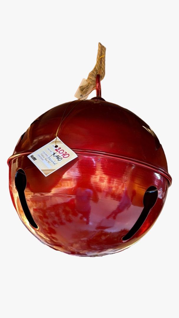 CASCABEL METALICO ROJO MEDIANO