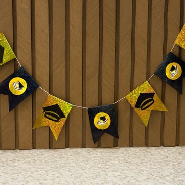 Imagen del producto BANDERÍN GRADO NEGRO DORADO