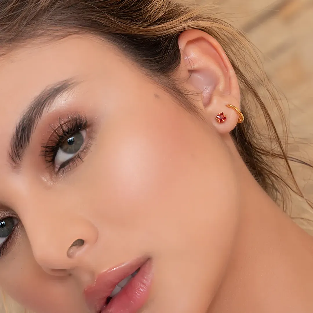 A Topo Circon Cuadrado ROJO