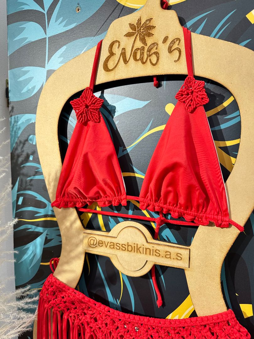 Set Kiara  + falda macramé 