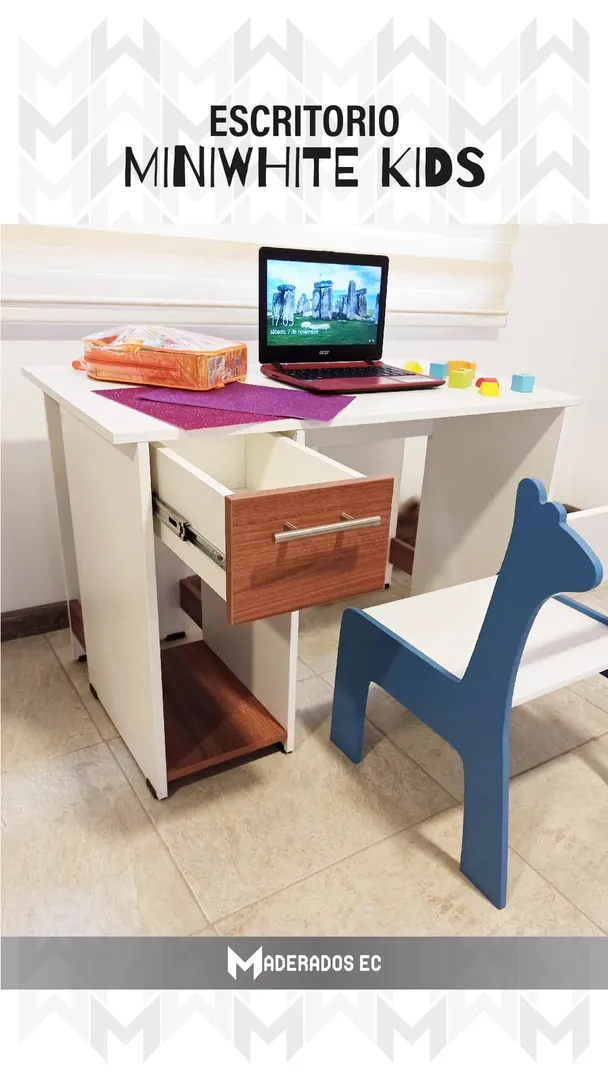 Escritorio - modelo Miniwhite Kids