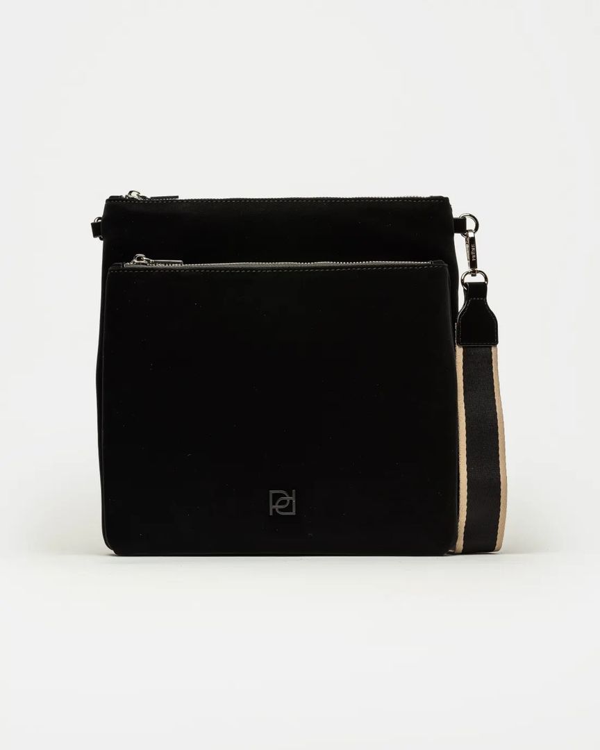 BANDOLERA LILY NYLON NEGRO
