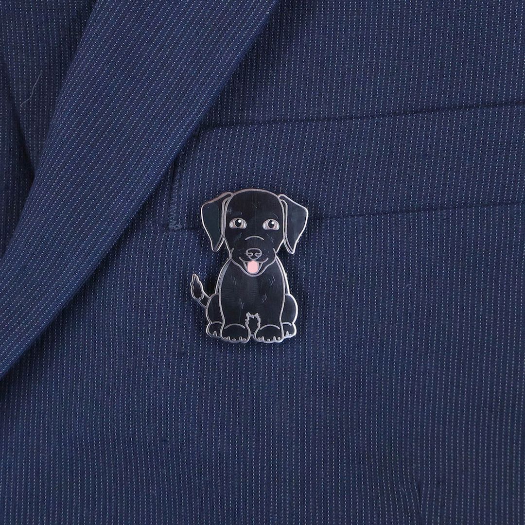 PIN LABRADOR NEGRO