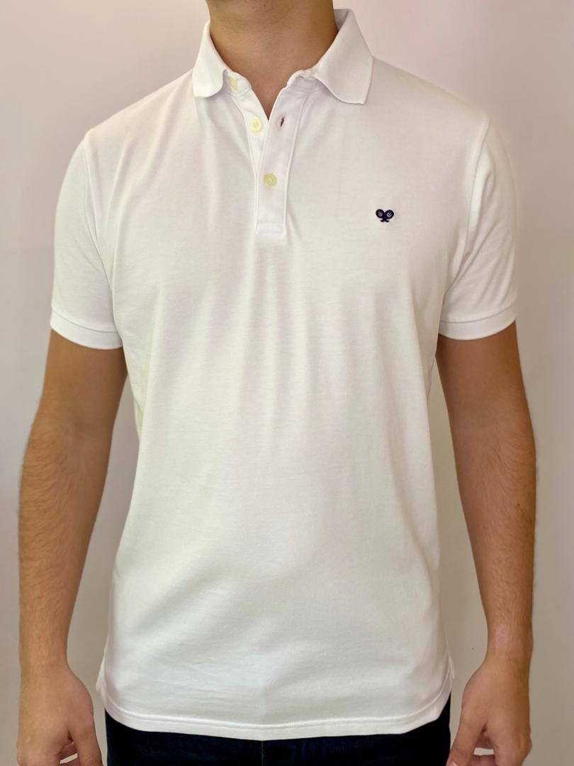POLO TENNIS ESSENCIAL - BLANCO