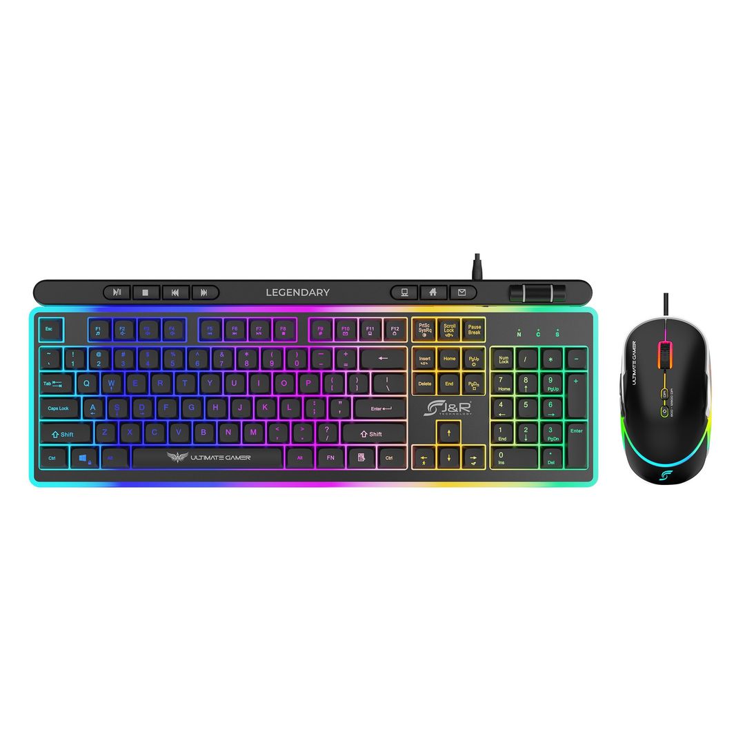 Combo Mouse y teclado Gamer Legendary RGB