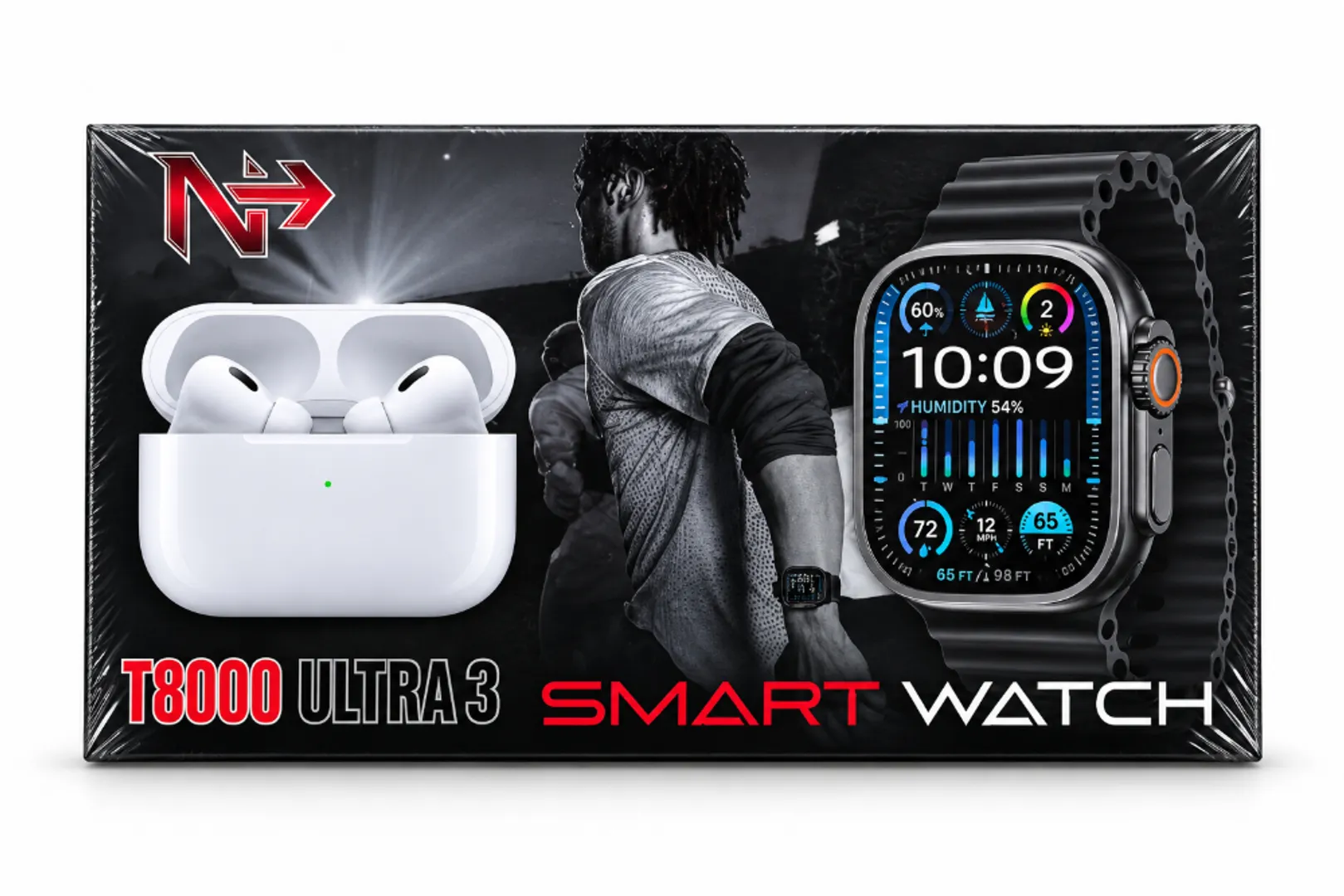 COMBO T8000 ULTRA 3 SMART WATCH Y AIRPODS