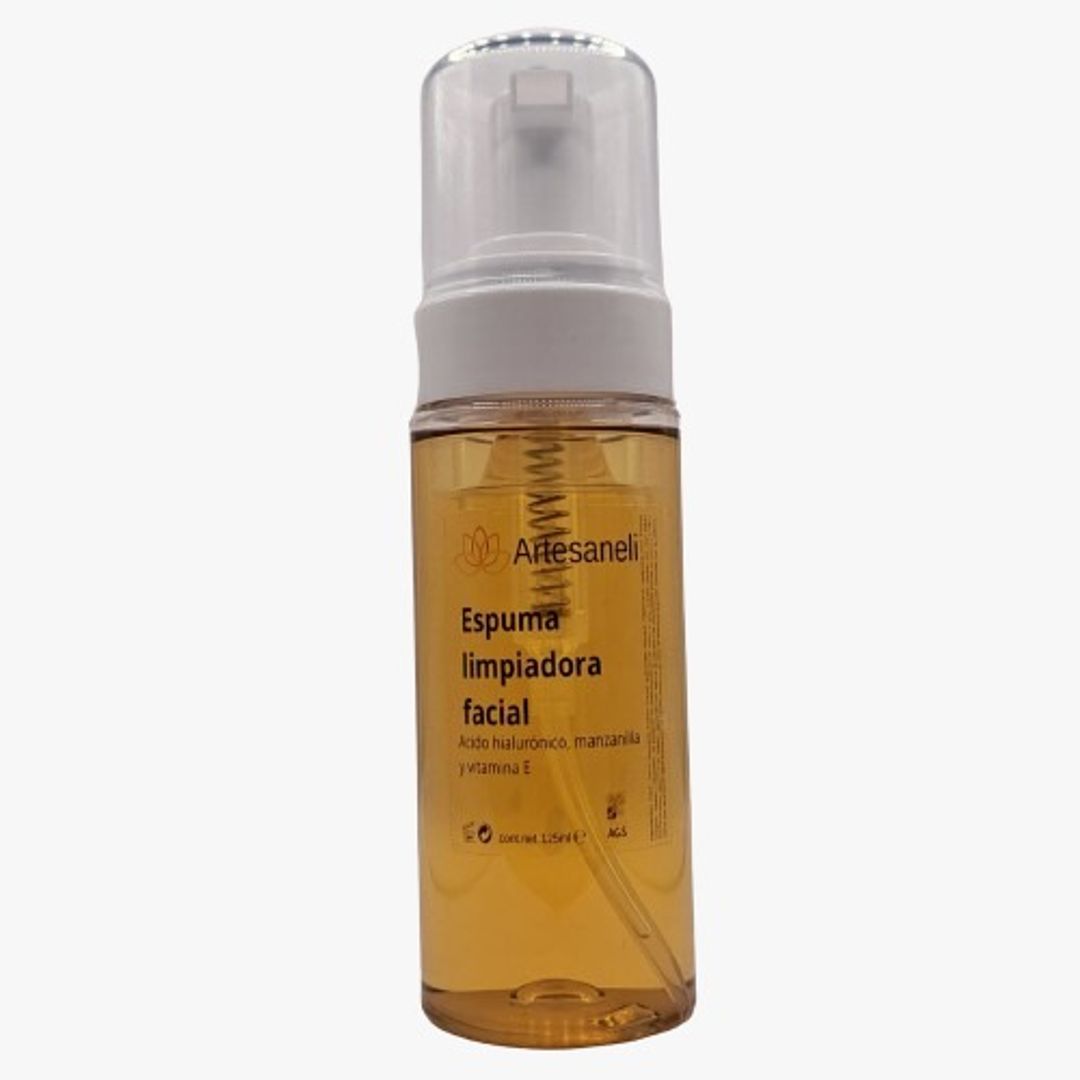 ESPUMA LIMPIADORA FACIAL DE ÁCIDO HIALURÓNICO Y MANZANILLA