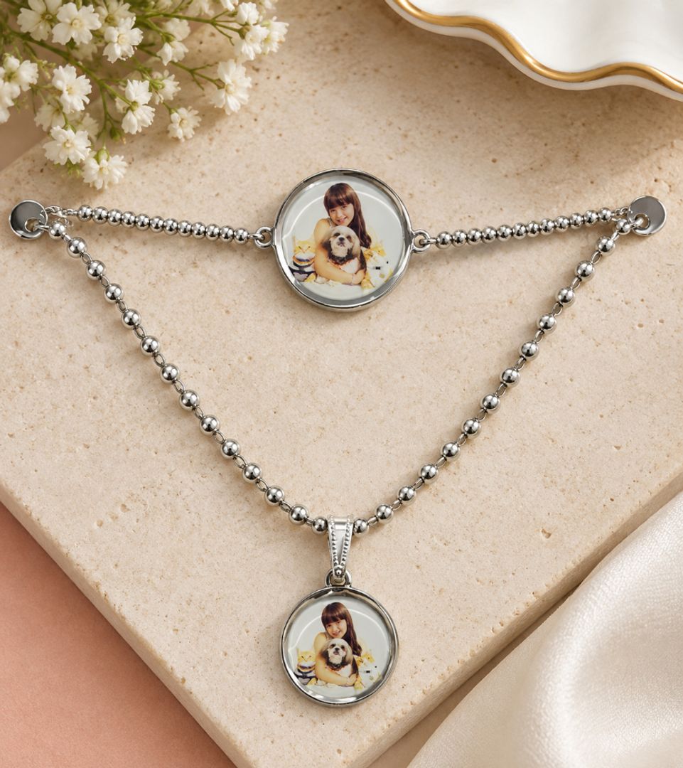 COLLAR + PULSERA IMPRESO