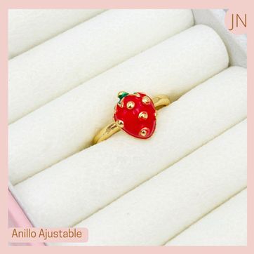 Imagen del producto Anillo Fresa Pequeña Rodio