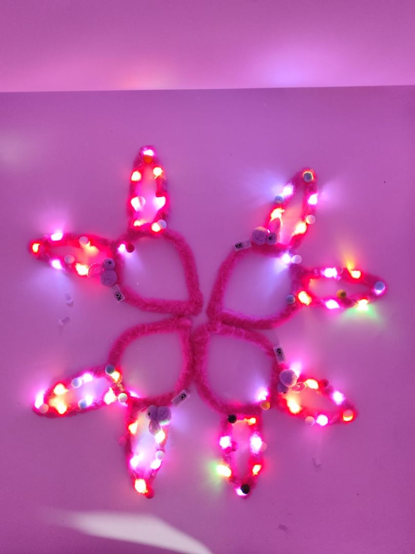 Diadema orejas con luz 