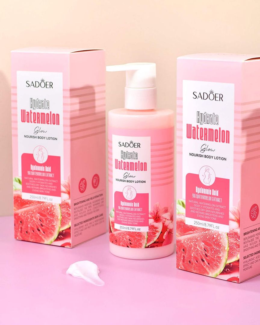 Crema Corporal Watermelon Hidratación & Brillo Natural – Sadoer (250 ml)