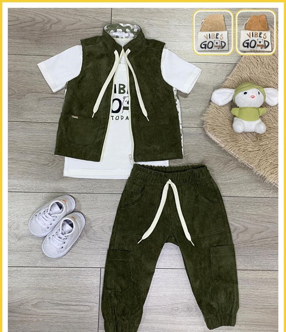 Conjunto tres piezas para niño