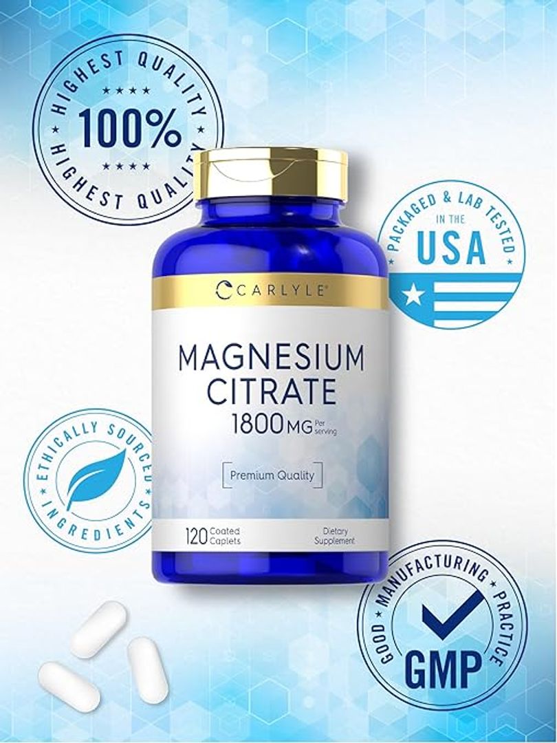 Citrato de Magnesio 1800mg 120cap 