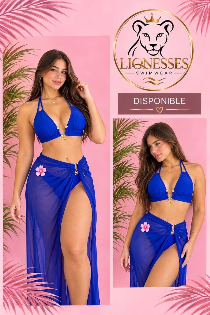 Conjunto de bikini con salida de baño larga