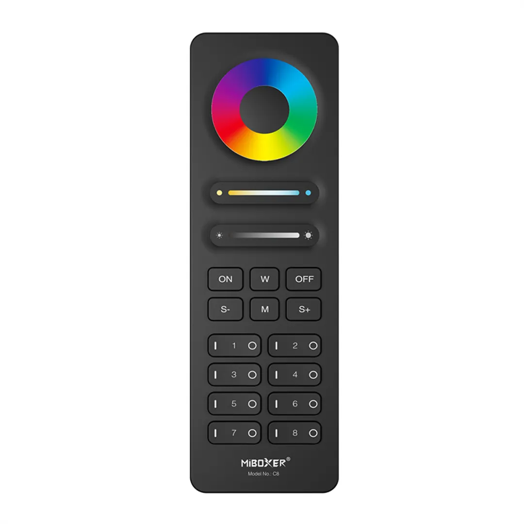 CONTROL REMOTO 8 ZONAS NEGRO 