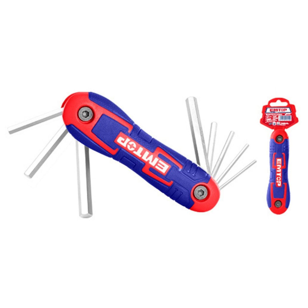 EMTOP LLAVE HEXAGONAL NAVAJA 8PCS SUPER EMTOP