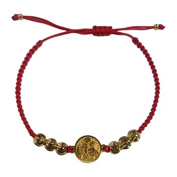 Pulsera San Benito Roja - imagen 1