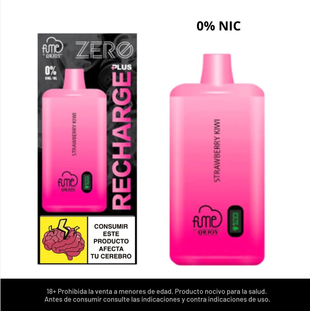 Fume Recharge Plus Strawberry Kiwi 10.000 Puffs 0% Nic 
