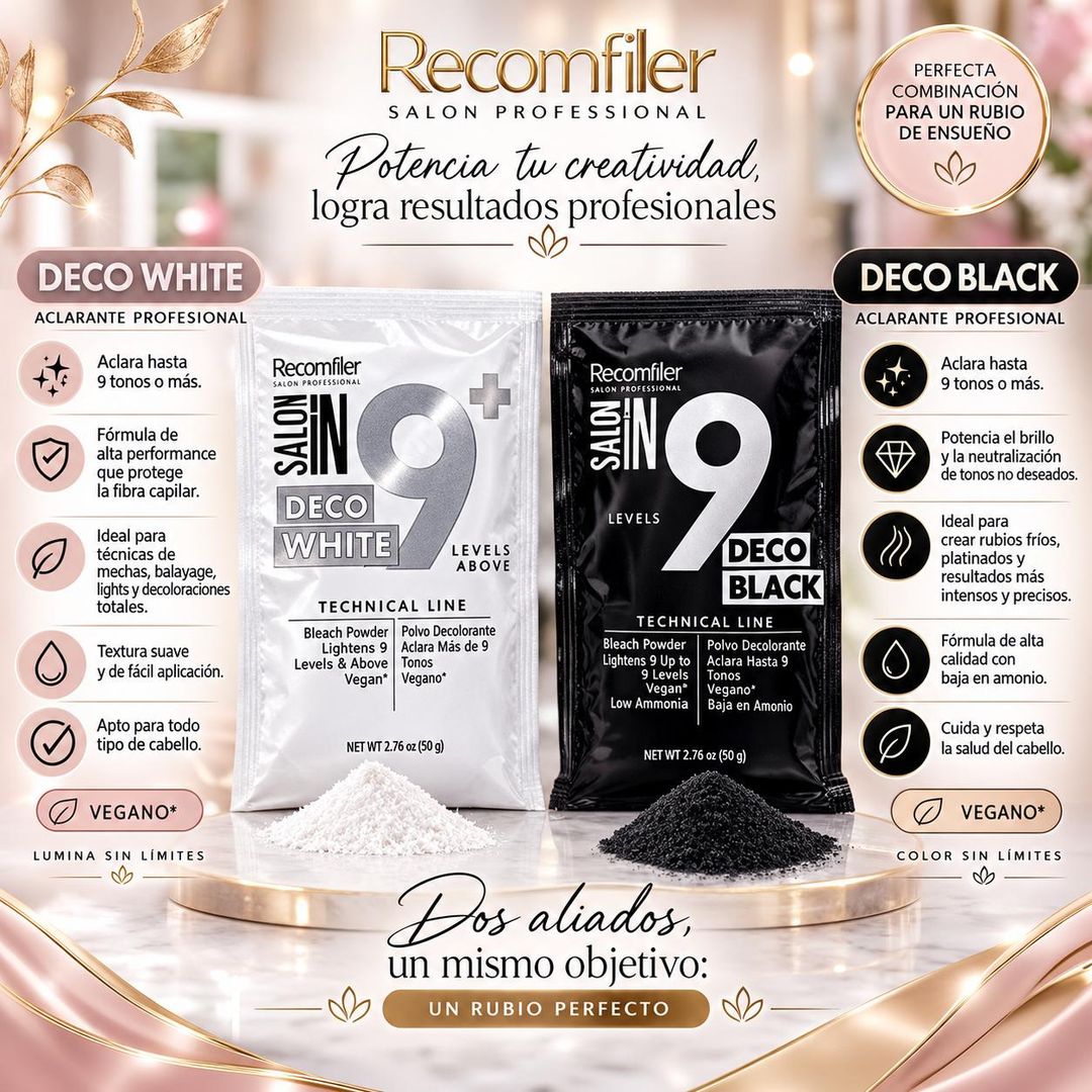 RECAMIER DECOLORANTE BLACK/WHITE *50 GRS