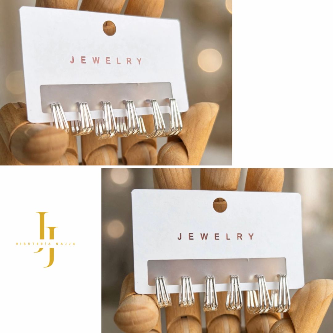 Set Triple Hoops