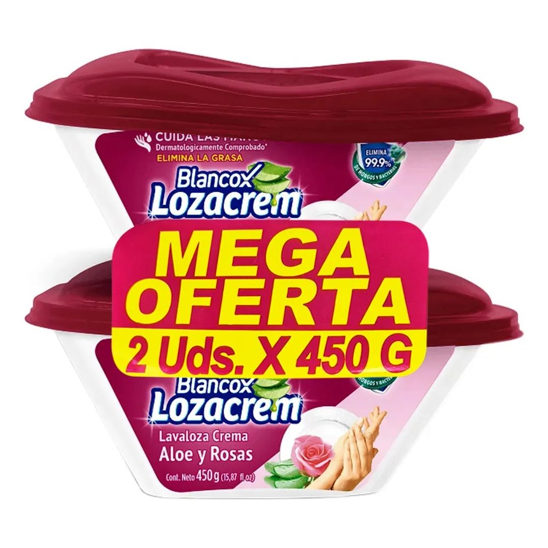   K. MEGA OFERTA LOZACREM ALOE X 450 GR X 2 UND 