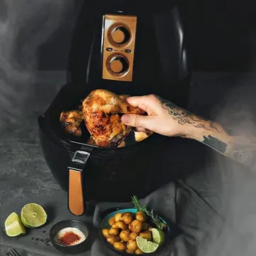 FREIDORA AIRE KDF540 NEGRA 7LIT BIG HOME ELEMENTS - imagen 1