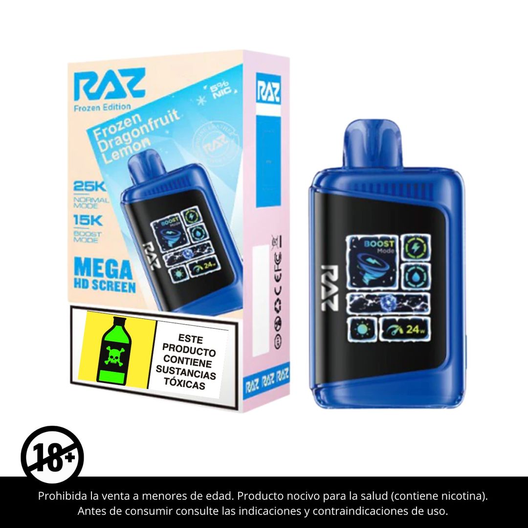 Raz Frozen DragonFruit Lemon 25.000 Puffs