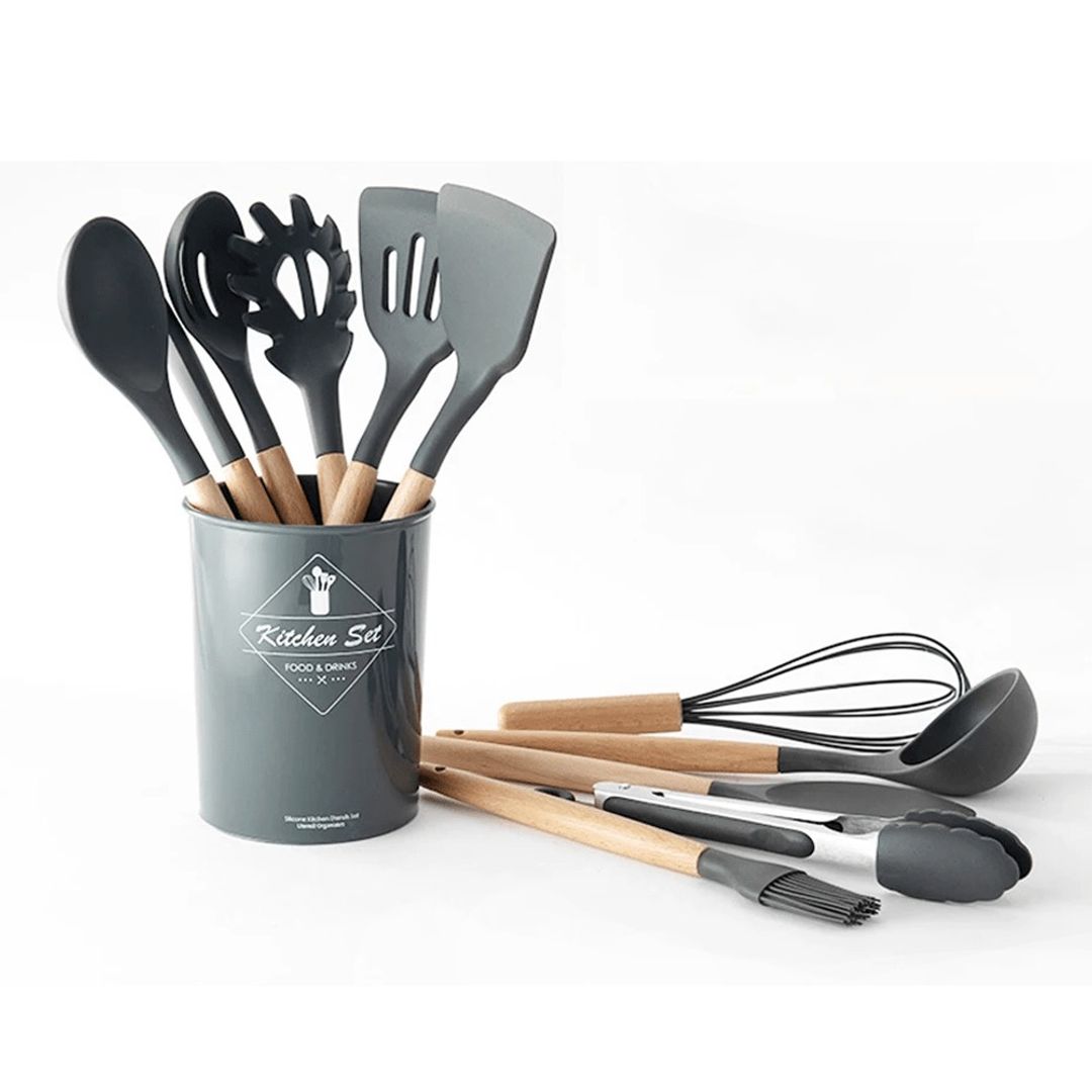 UTENSILIOS COCINA SILICONA 12pcs 