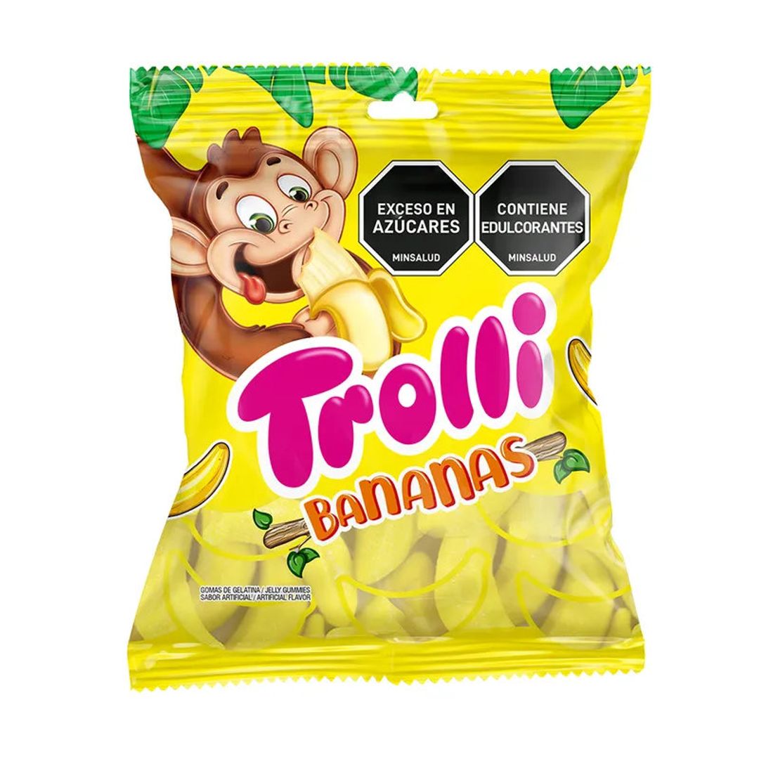 GOMAS TROLLI BANANAS XL*70