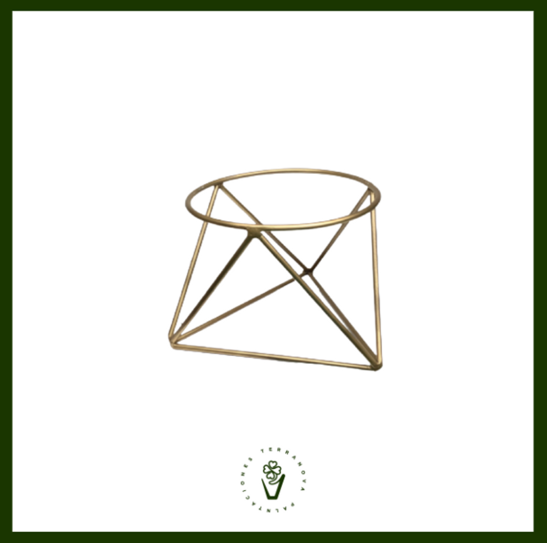 SOPORTE METALICO 20CM (Dorado)