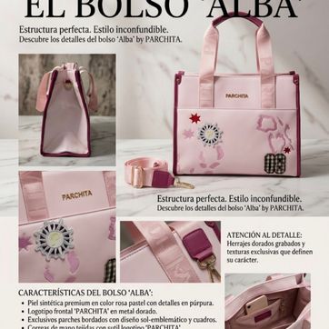 Imagen del producto Cartera parchita rosada