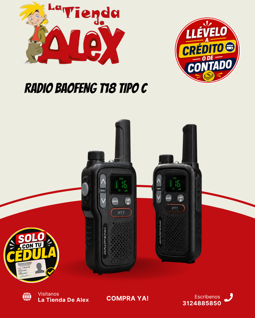 RADIO BAOFENG T18 TIPO C