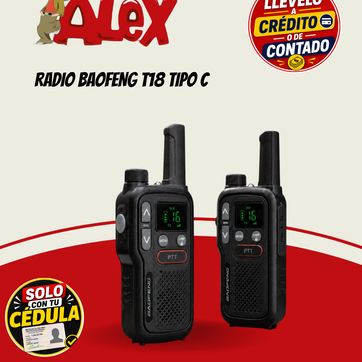 Imagen del producto RADIO BAOFENG T18 TIPO C