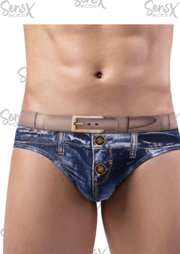 Brief estampado jean 
