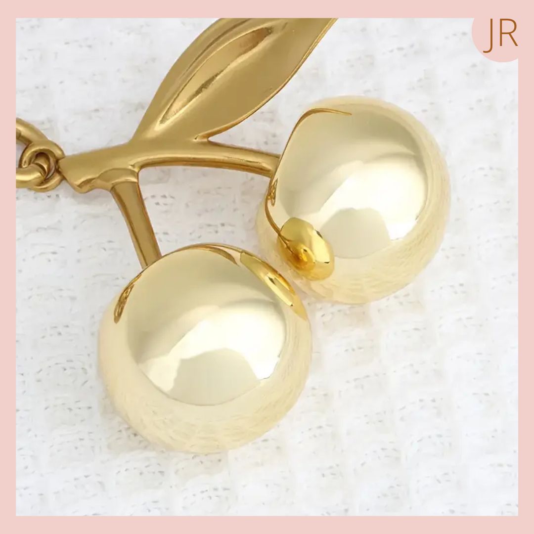 Lindo LLavero Tendencia Cerezas Doradas