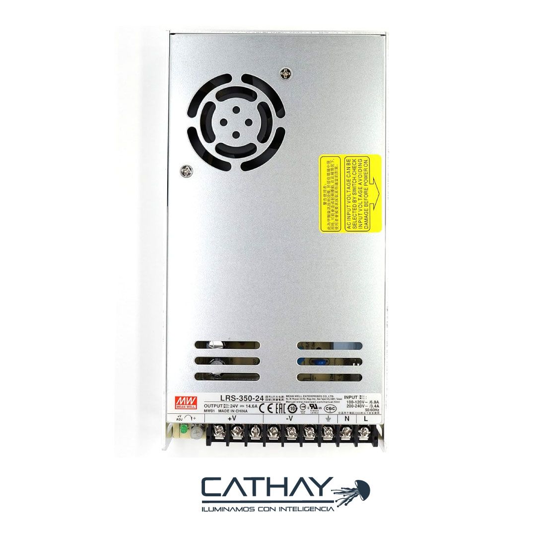 FUENTE DE PODER 24V DC 14,6 AMP 350W MEANWELL