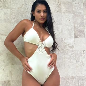 VESTIDO DE BAÑO MACRAMÉ  - imagen 1