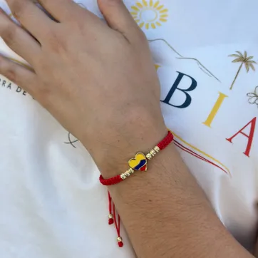 Imagen del producto Pulsera corazón Colombia 