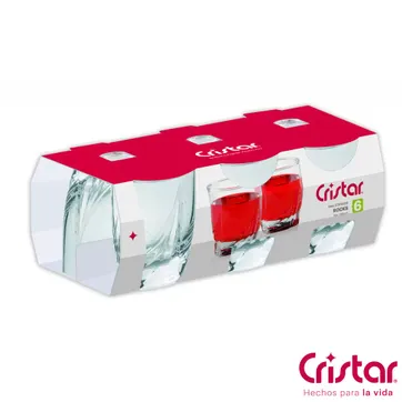 ESTUCHE DE VASO STRAUS ROCKS 0357CL6 X6 CRISTAR - imagen 2