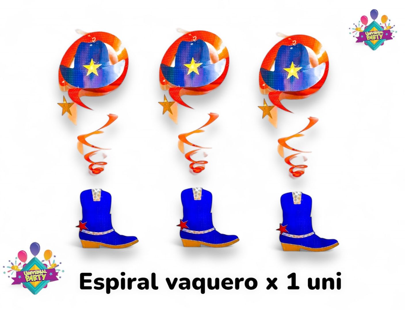 ESPIRAL VAQUERO X 3 UNI