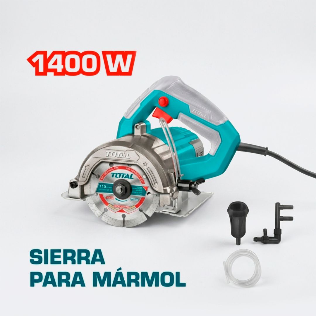 SIERRA CORTADORA DE MARMOL 1400W  4 3/8 X 25/32  1300RPM 