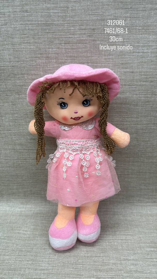 MUÑECA CON SONIDO SURTIDA 30 CM