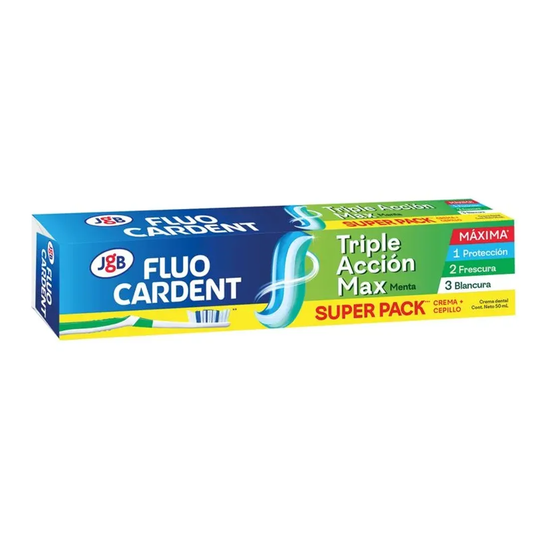 CREMA DENTAL FLUOCARDENT X 50ML + CEPILLO