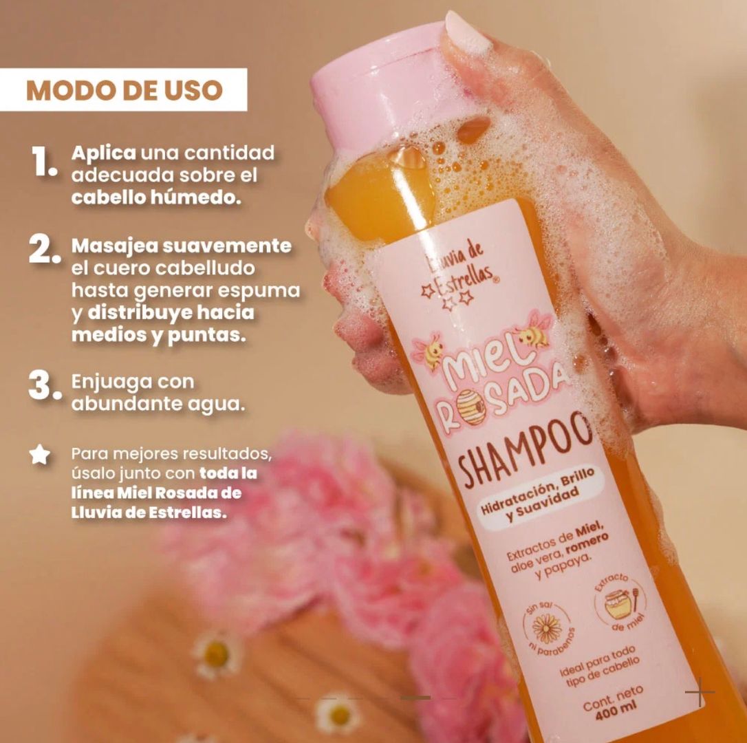 Shampoo miel rosada 