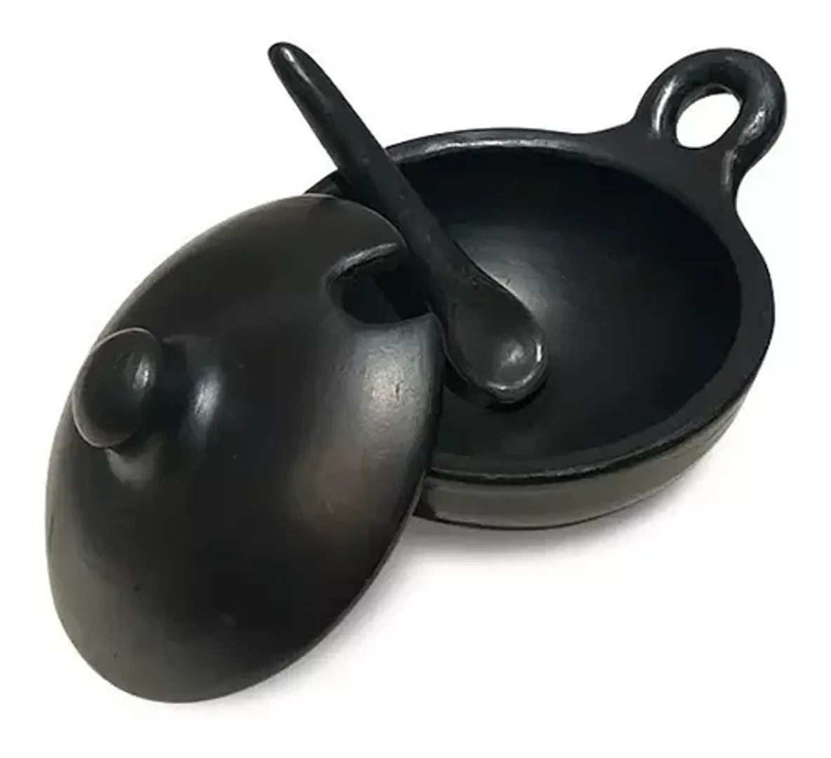  AJICERA DE BARRO CON CUCHARA LA CHAMBA