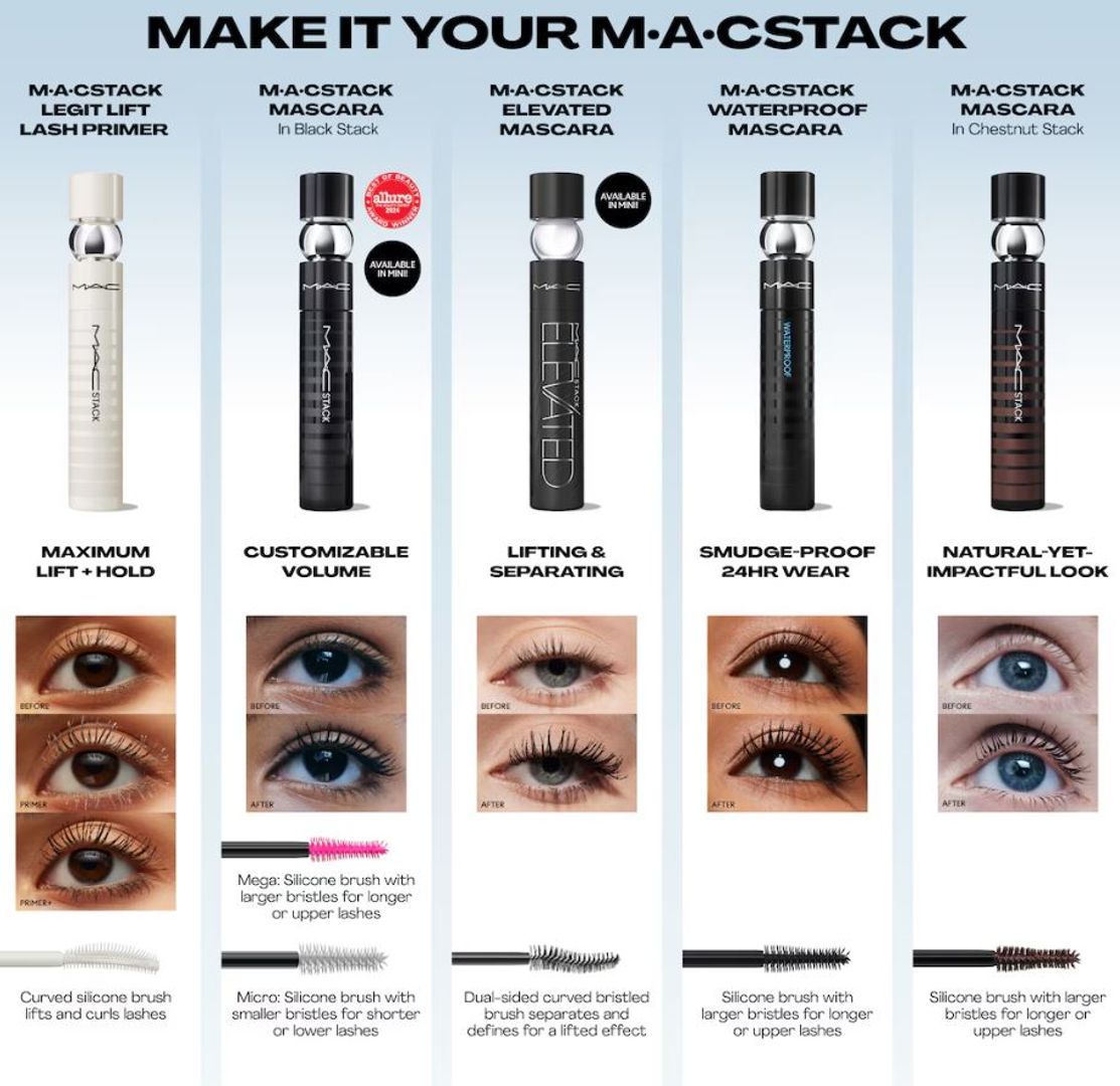 MAC MASCARA DE PESTAÑAS ELEVATED M·A·CStack